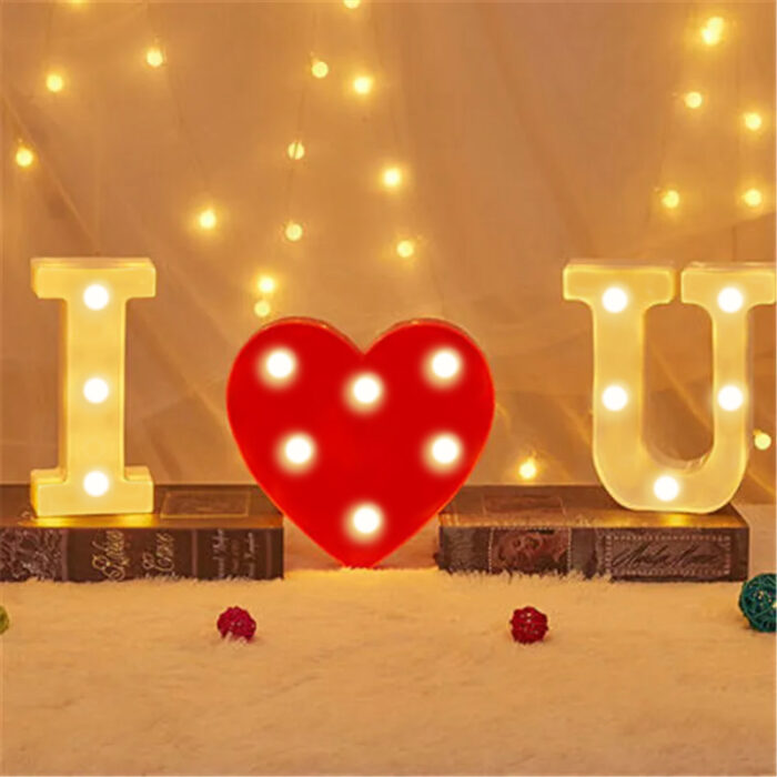 Number Letter Lamp Luminous Alphabet LED Lights Decororation Night Light for Home Wedding Birthday Christmas Party Decoration - Image 3
