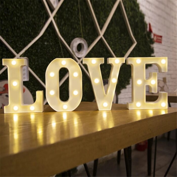 Number Letter Lamp Luminous Alphabet LED Lights Decororation Night Light for Home Wedding Birthday Christmas Party Decoration - Image 6