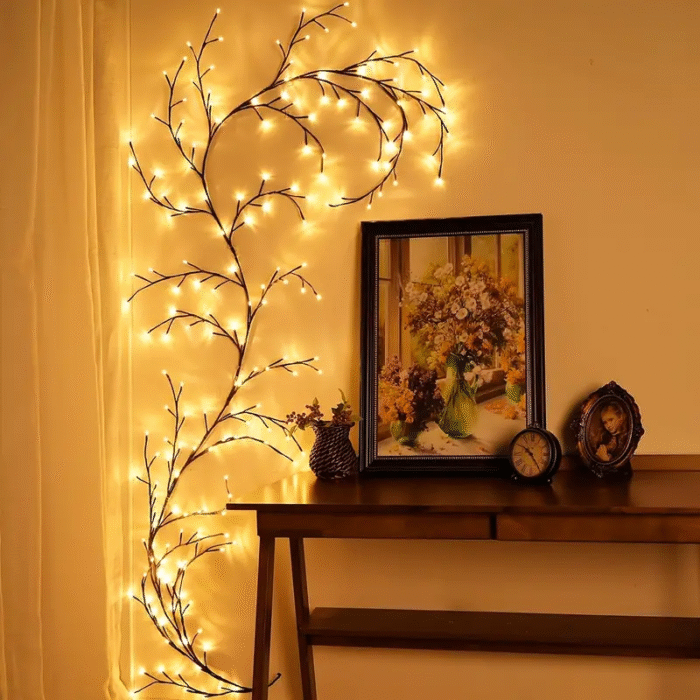 Warm White LED Birch Tree Light Bendable Willow Vine Lights Camped Party For Birthday Christmas Festival Perfect Gift - Image 7