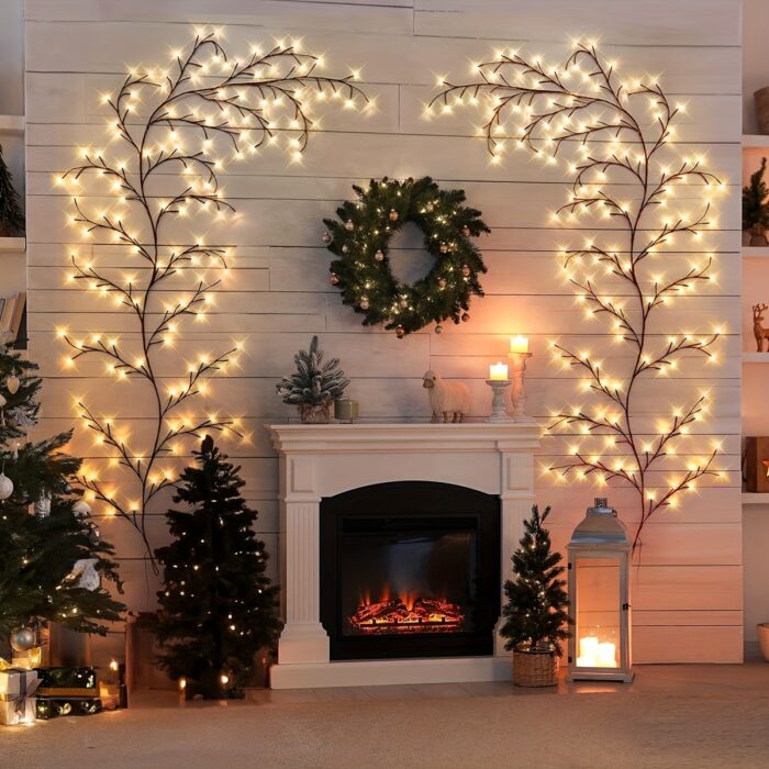 Warm White LED Birch Tree Light Bendable Willow Vine Lights Camped Party For Birthday Christmas Festival Perfect Gift - Image 2